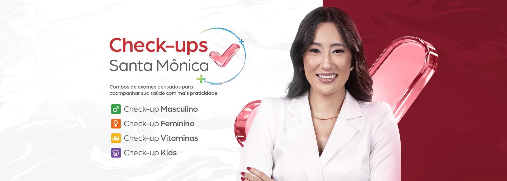 Lab Santa Mônica - Banners Site (Campanha Check Up)